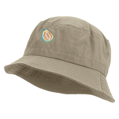 Papaya Fruit Embroidered Bucket Hat