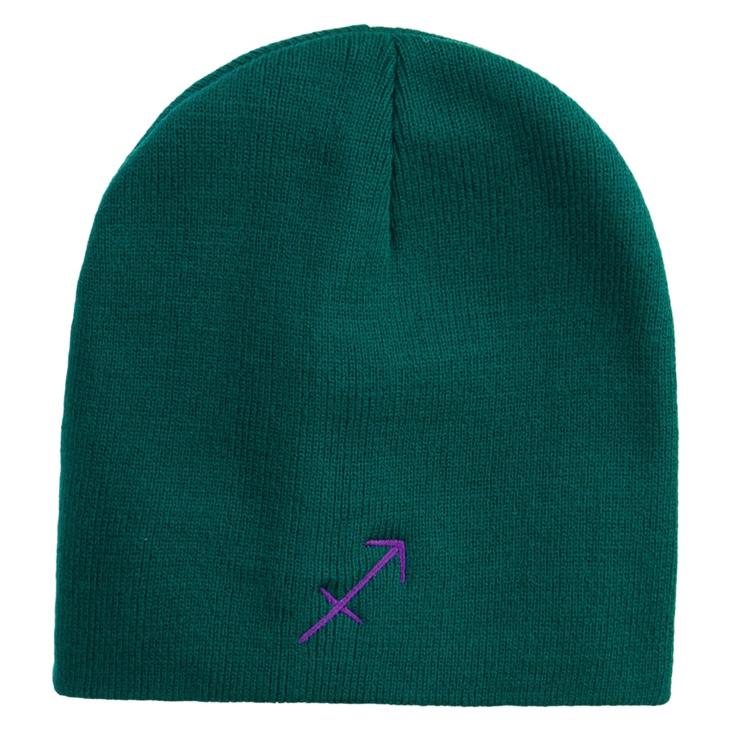 Sagittatius Astrology Embroidered 8 Inch Short Beanie