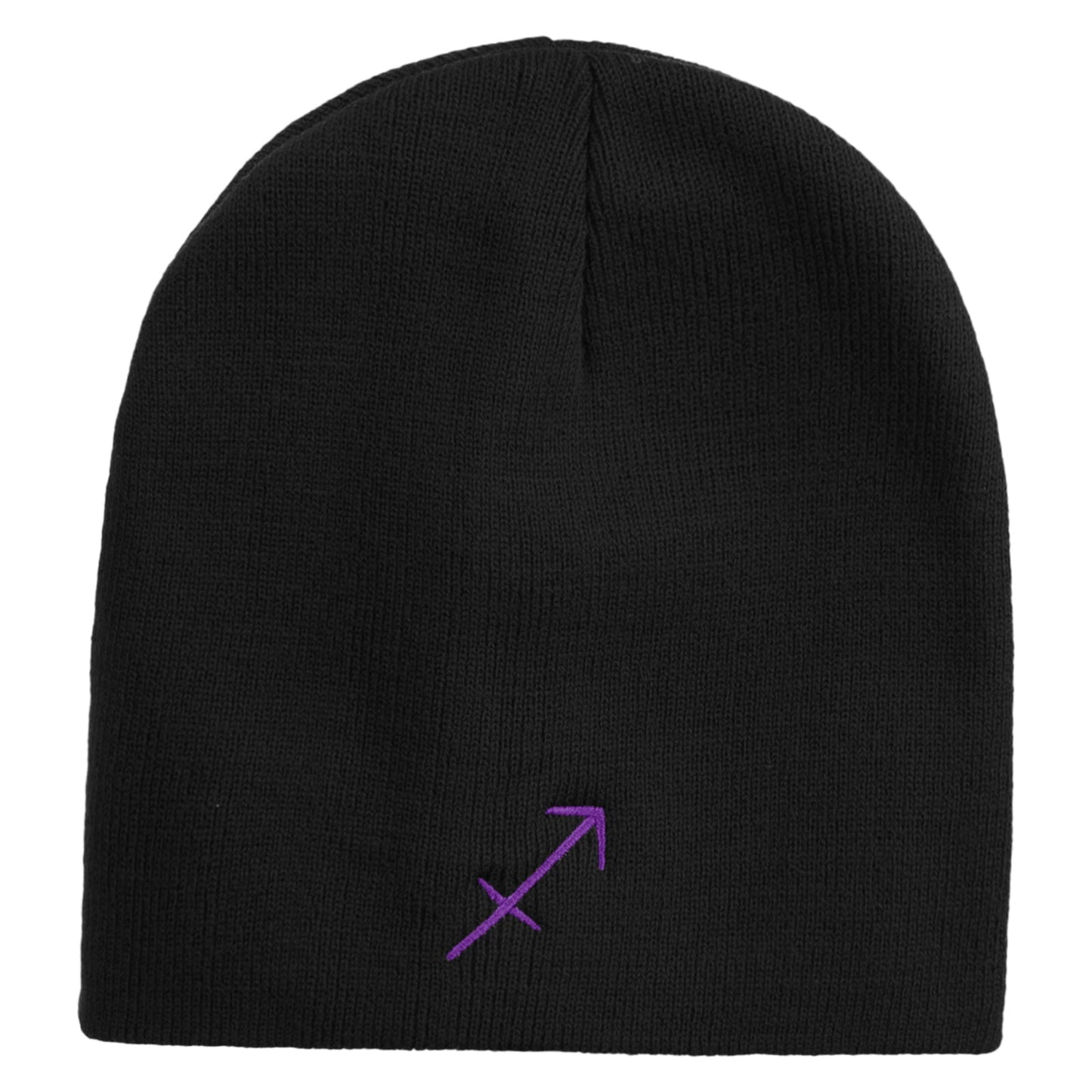 Sagittatius Astrology Embroidered 8 Inch Short Beanie