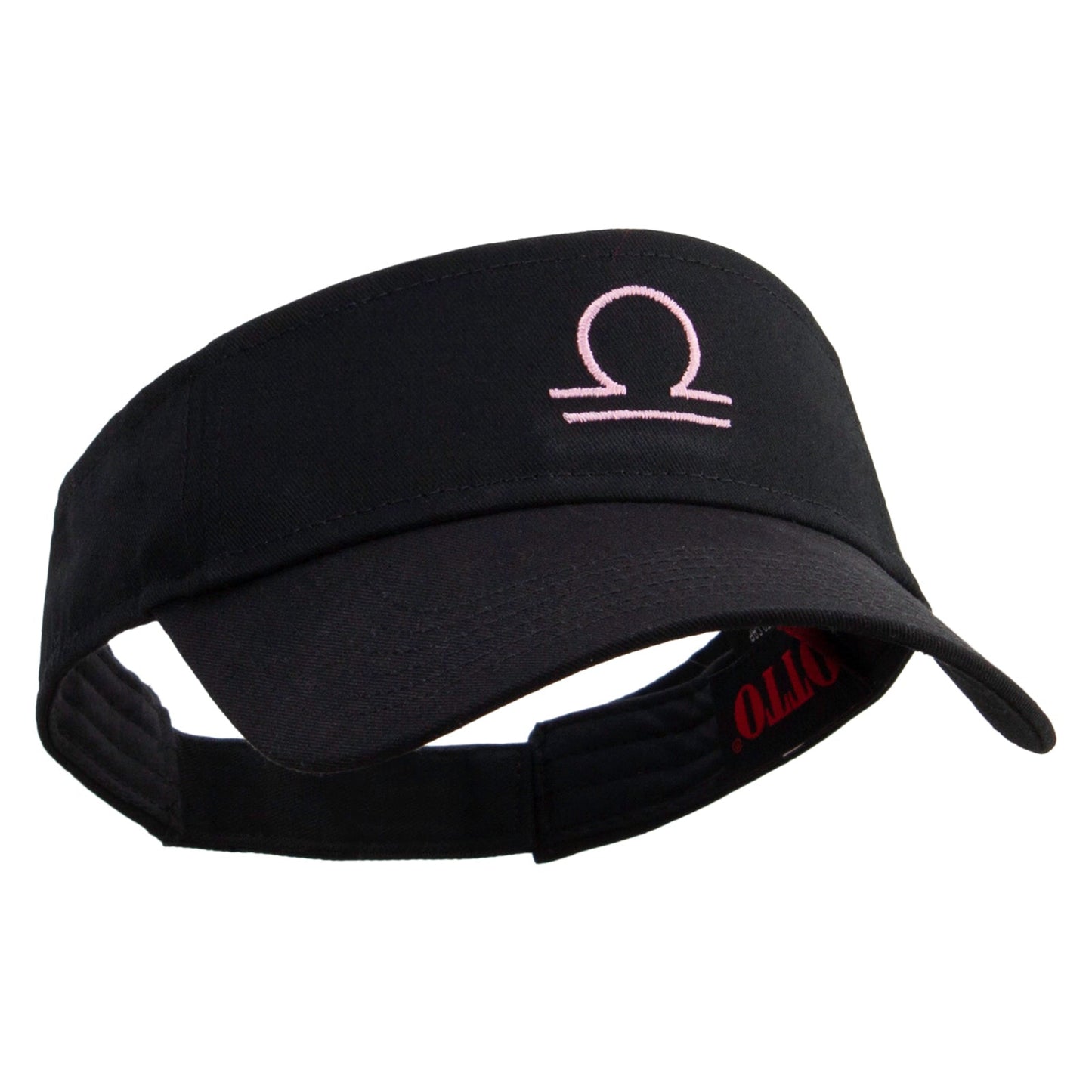 Libra Astrology Embroidered Cotton Twill Sun Visor
