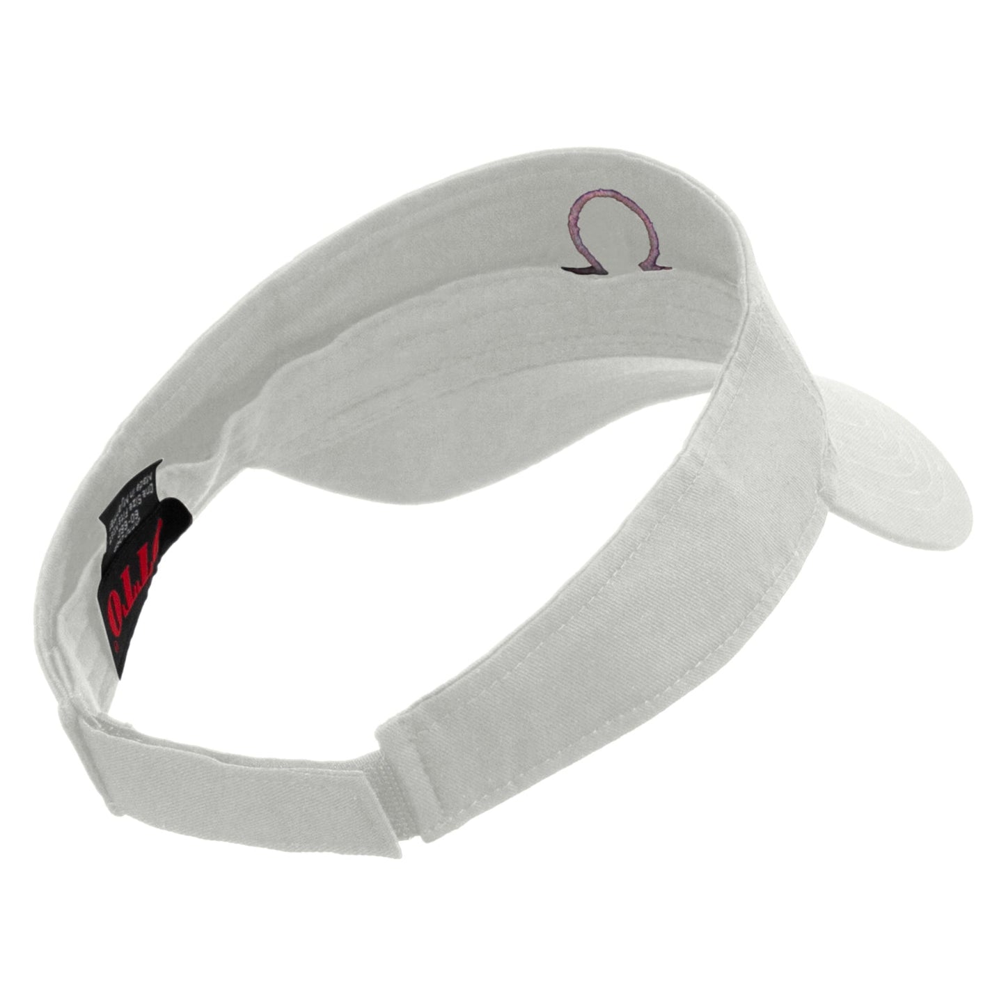 Libra Astrology Embroidered Cotton Twill Sun Visor