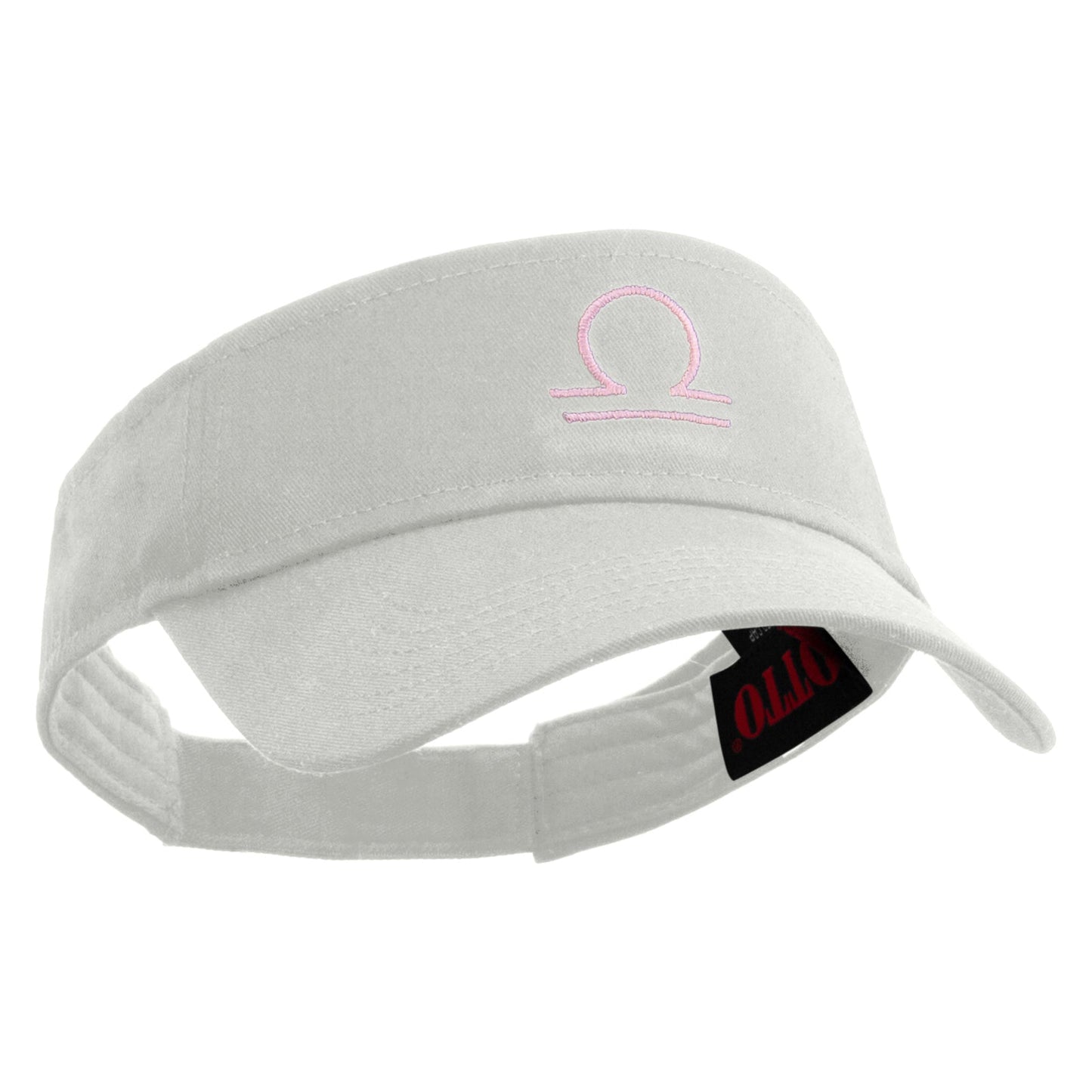 Libra Astrology Embroidered Cotton Twill Sun Visor