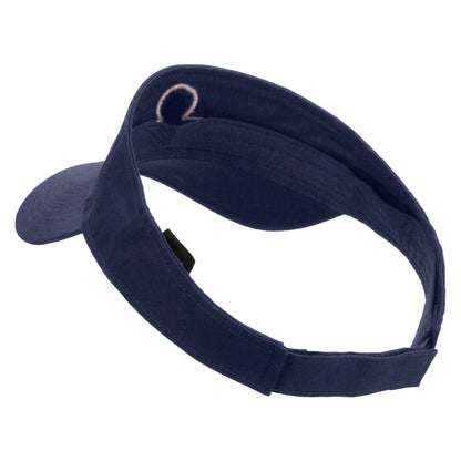 Libra Astrology Embroidered Cotton Twill Sun Visor